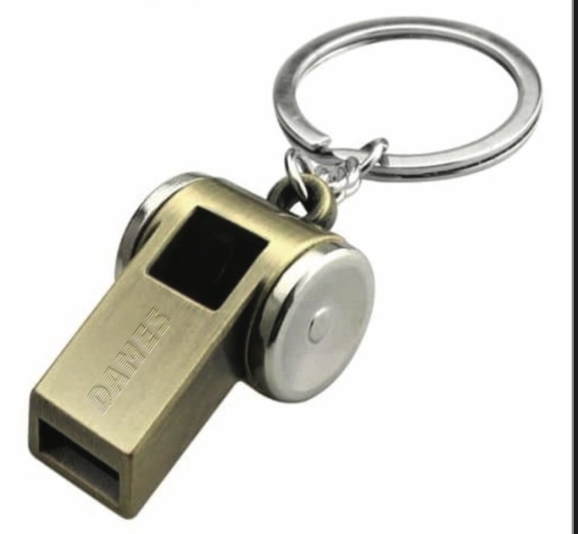 SAFETY WHISTLE KEYCHAIN