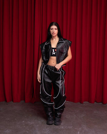 PAULINA MOTO TRACK PANT