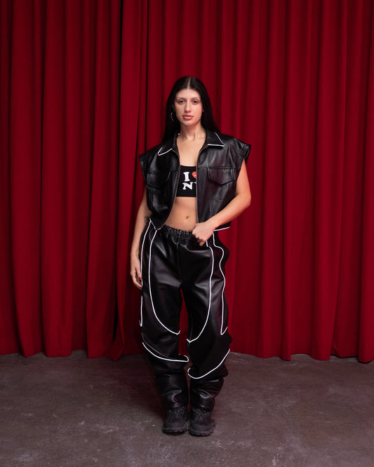 PAULINA MOTO TRACK PANT