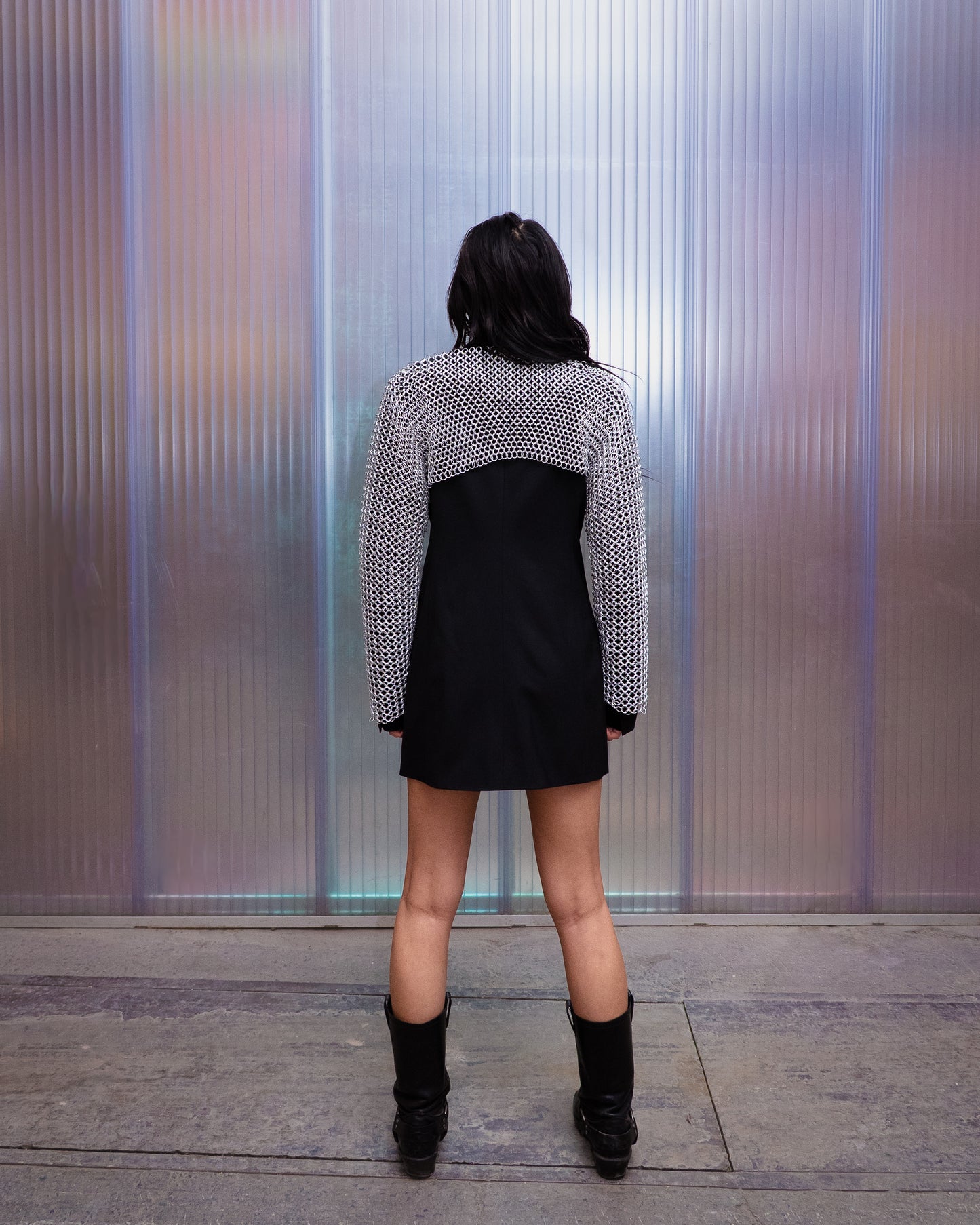 CHAINMAIL CROP JACKET